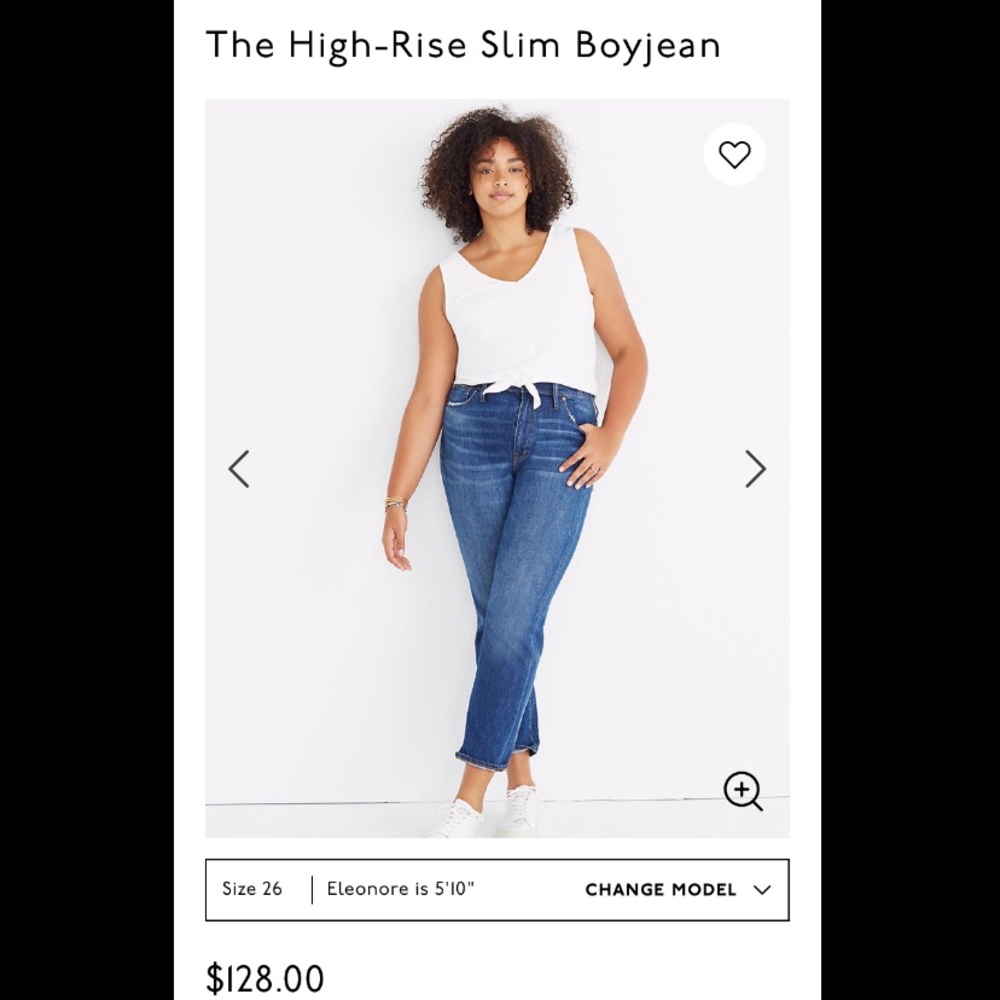 MADEWELL THE HIGH-RISE SLIM BOYJEAN SIZE 29